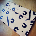 Load image into Gallery viewer, Leather Personalised Document Case - Tan Leopard Hand Painted
