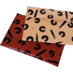 Load image into Gallery viewer, Leather Personalised Document Case - Tan Leopard Hand Painted
