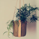 Load image into Gallery viewer, Handmade Leather Hanging Planter - Large
