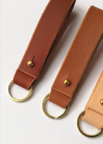 Load image into Gallery viewer, Personalised Handmade Leather Key loop
