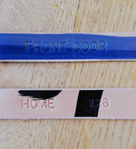 Load image into Gallery viewer, SECONDS- Handmade personalised leather keyrings - Hand Painted/Dyed

