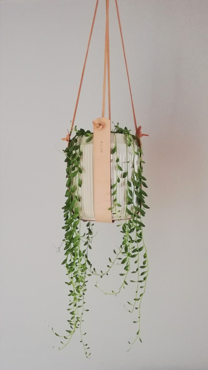 Handmade Leather Plant Hanger - Small